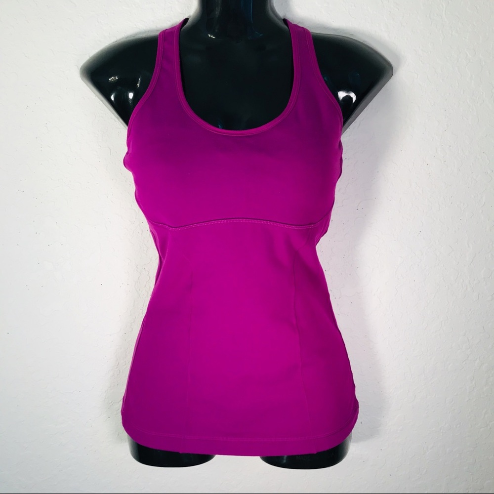Lucy purple racer back tank top